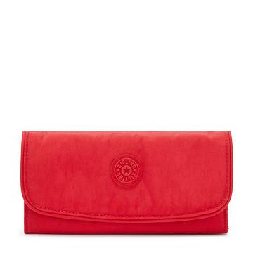 Kipling Money Land Snap Portefeuille Rood | BE 1790WN